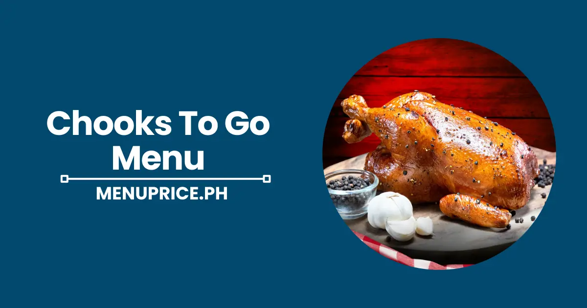 Chooks To Go Menu Prices