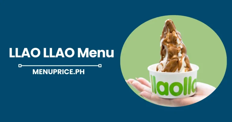 LLAO LLAO Menu Price in 2024