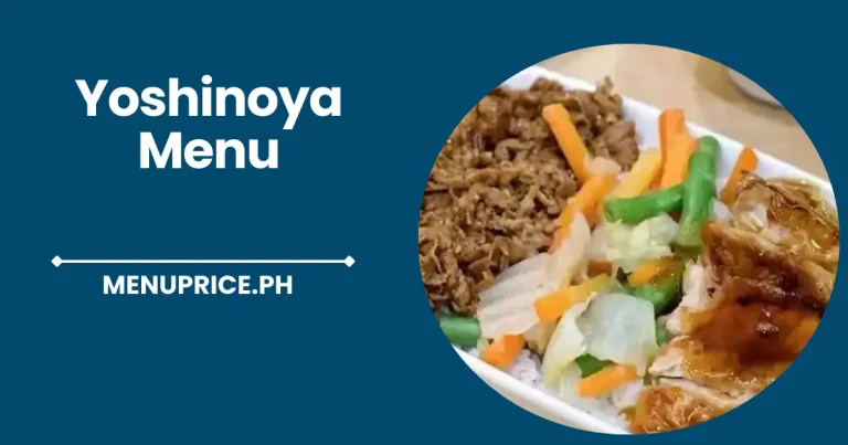 Yoshinoya Menu Prices List in Philippines 2024 [Updated]