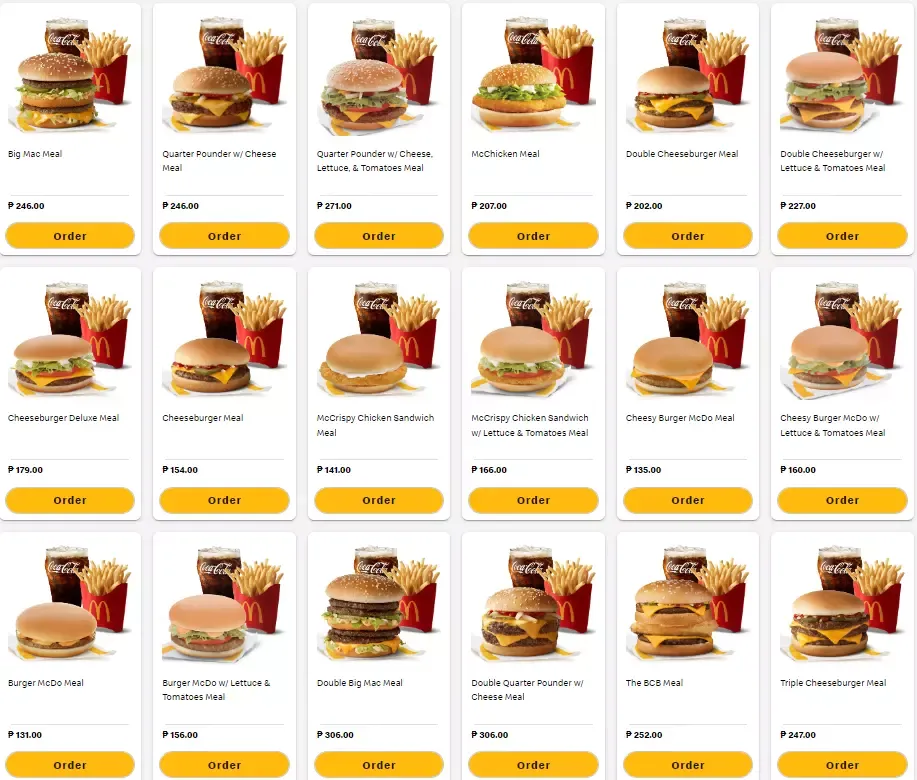 McDonalds Menu Prices 