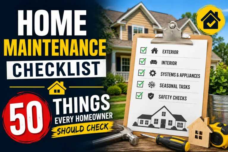 Home Maintenance Checklist 50 Things Every Homeowner Should Check